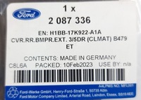 фото thumb №13, Заглушка накладки бампера задня ford fiesta mk8 2017-