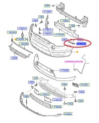 фото thumb №12, Напрямна бампера лівий перед s-max / galaxy 2006-2015