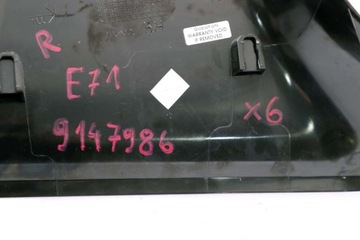 фото thumb №11, Bmw x6 e71 планка маскирующая передняя правая отделка дверь чёрная 9138228