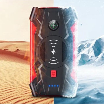 POWERBANK JUMP STARTER BOOSTER 20000MAH ФОНАРИК БЕСПРОВОДНАЯ ЗАРЯДКА