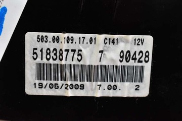 фото thumb №7, Спидометр приборы eu 51838775 fiat croma 2 ii 1.8 16v 140 km 08-11