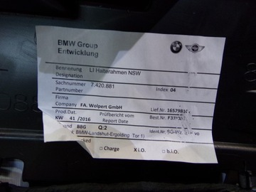 фото thumb №14, Bmw 8 g14 g15 g16 бампер перед альпійський білий 300 org