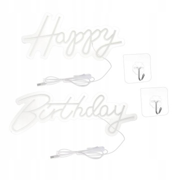 Персонализированный светодиод Neon Happy Birthday для лампы