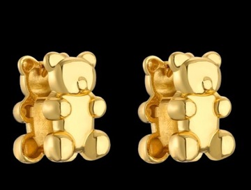 Двойные серьги Haribo Gold Gummy Bear, Красивый мармеладный мишка