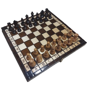Деревянные королевские шахматы, настольная игра 31x31 ручной работы
