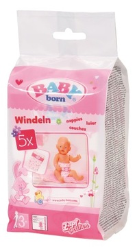 ПОДГУЗНИКИ ДЛЯ BABY BORN КУКЛЫ ДЛЯ ИГР, 5 ШТ!!!!