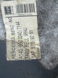 фото thumb №16, Mercedes w140 серая обивка коврик na пол обшивка коврик пол