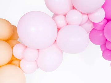 BALONY PASTELOWE KOLOROWE MIX 50 SZT 25CM GIRLANDA