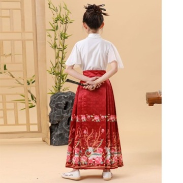 Платье для девочки Ming Tang Hanfu с лицом лошади