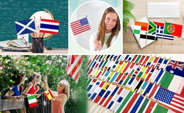100SZT HOLANDIA HOLANDIA DREWNIANA FLAGA PATYKU HOLENDERSKIE FLAGI RĘCZNE