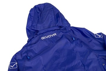 Givova Мужская нейлоновая куртка-дождевик с капюшоном, размер XXS