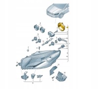 фото thumb №2, Защита заглушка фара vw passat cc aso