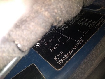 фото thumb №4, Bmw e39 планка зовнішній двері лівий зад рестайлінг topasblau