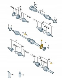 фото thumb №3, Nowe оригінальні підшипник підпора піввісь 7e0407181a