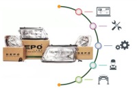 Фара лампа передня [depo] Доставка, фото thumb