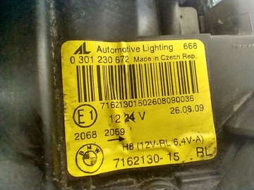 фото thumb №15, Bmw 3 e92 купе e93 лампа правая правые перед комплектная 7162130 ксенон англичанин