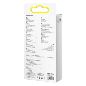 Кабель Baseus USB-C microUSB Lightning 100 Вт 1,2 м