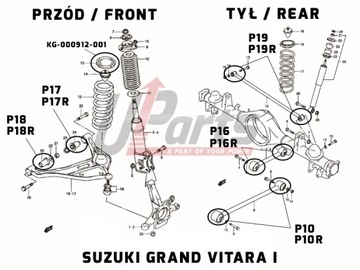 фото thumb №8, Suzuki grand vitara i xl-7 polibusze задние рычаги