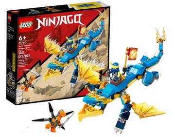 LEGO NINJAGO 71760 Набор кубиков THUNDER DRAGON JAYA EVO для детей от 6 лет