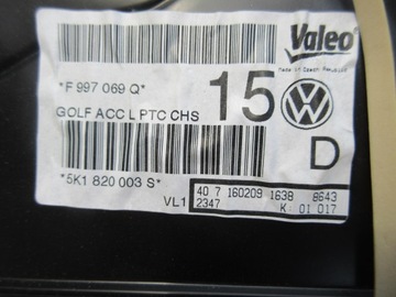 фото thumb №6, Отопитель vw golf vi 6 5k1820003s комплектная
