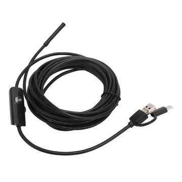 KAMERA ENDOSKOPOWA INSPEKCYJNA TELEFON PC 5m