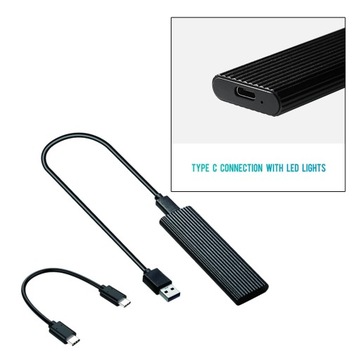 Адаптер сигнального шасси M.2 NVME — USB 3.1 без инструментов с двумя МБ