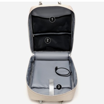 JQ 1005 рюкзак/сумка для ноутбука 15,6 см с USB, серый