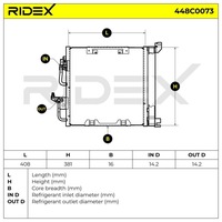 фото thumb №8, Радиатор кондиционера ridex 448c0073 do vw transporter v bus multivan v