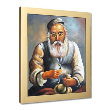 ПОРТРЕТ ЕВРЕЯ С ДЕНЬГАМИ ЕВРЕЙ ДЛЯ СЧАСТЬЯ КАРТИНА