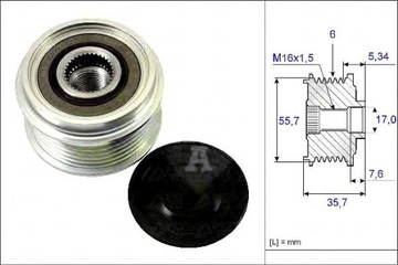 фото thumb №2, Колесо пасове генератора db ina