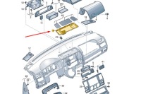фото thumb №9, Vw transporter t5 торпедо роздавальна верхній засіб бардачок новий оригінальна запчастина 7
