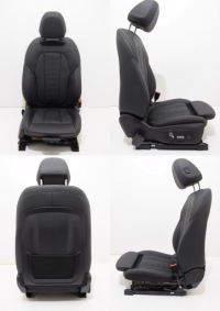 фото thumb №7, Bmw x4 g02 lci оббивка сидіння заднє сидіння шкіра czarna вентиляція обігрів