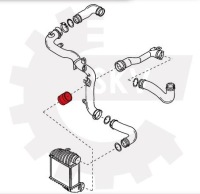 Шланг труба интеркулер audi a3 1.9tdi Доставка, фото thumb