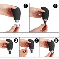 фото thumb №15, Ручка перемикання передач універсальна шкіряний 5 6 ступенева передач тюнінг автомобіля