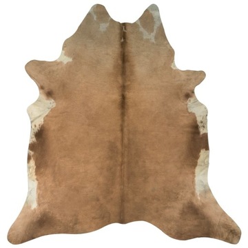 Ковер из коровьей кожи, коричнево-белый, 150х170 см.