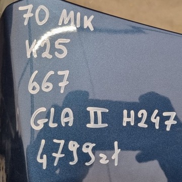 фото thumb №16, Mercede gla ii h247 w247 247 капот перед передняя 70mik цвет 667