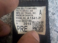 фото thumb №3, Pas безпеки натягувач lexus rx 2009-2015