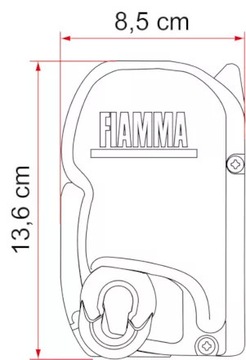 ТЕНТ FIAMMA F45s БЕЛЫЙ КОРОЛЕВСКИЙ СЕРЫЙ 4,5 м