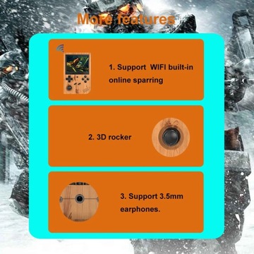 Игровая консоль Ретро-игры Сопряжение по Wi-Fi Игровая портативная консоль