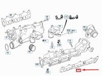 фото thumb №10, Mercedes-benz ml w164 уплотнитель коллектора впускной a6421410580