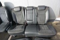 фото thumb №9, Сиденья диван обшивки кожа алькантара память чёрные mercedes ml w164 kpl
