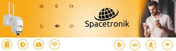 Водонепроницаемая уличная панорамная камера с Wi-Fi Smart Life Spacetronik SL-C61
