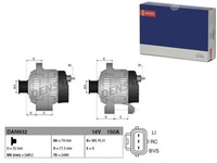 фото thumb №10, Генератор ford focus 1.8tdci 150a dan932/den denso