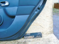 фото thumb №10, Дверь правый задняя nv676 renault modus 2007 чёрный стекло