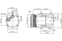фото thumb №2, Nis89046 компресор кондиціонера ford cougar, galax