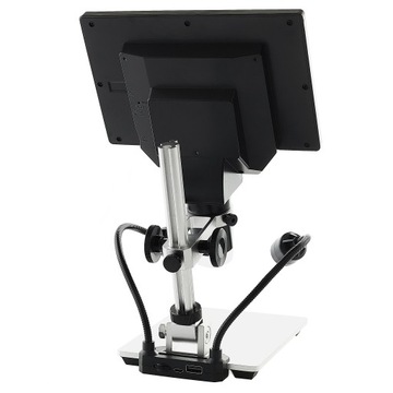 MIKROSKOP CYFROWY x1200 KAMERA 12MP WYŚWIETLACZ MATA ZESTAW 6 PĘSET