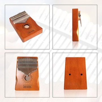 Инструмент KALIMBA PIANINO 17 Деревянный корпус из красного дерева K01 АКСЕССУАРЫ КОРПУСА С ДЕКОРИРОВАНИЕМ