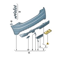 фото thumb №1, Заглушка отверстие проушина do буксировка audi a1 s-line aso оригинал