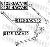 фото thumb №3, Рычаг задняя 0125-2acv40 febest toyota avalon camry