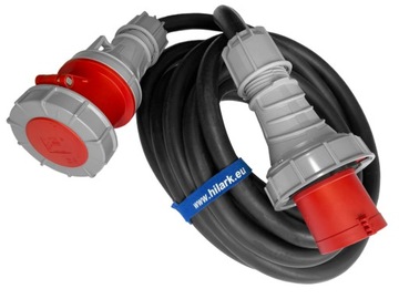 Резиновый удлинитель силовой 63А 5х16 2м H07RNF OnPD